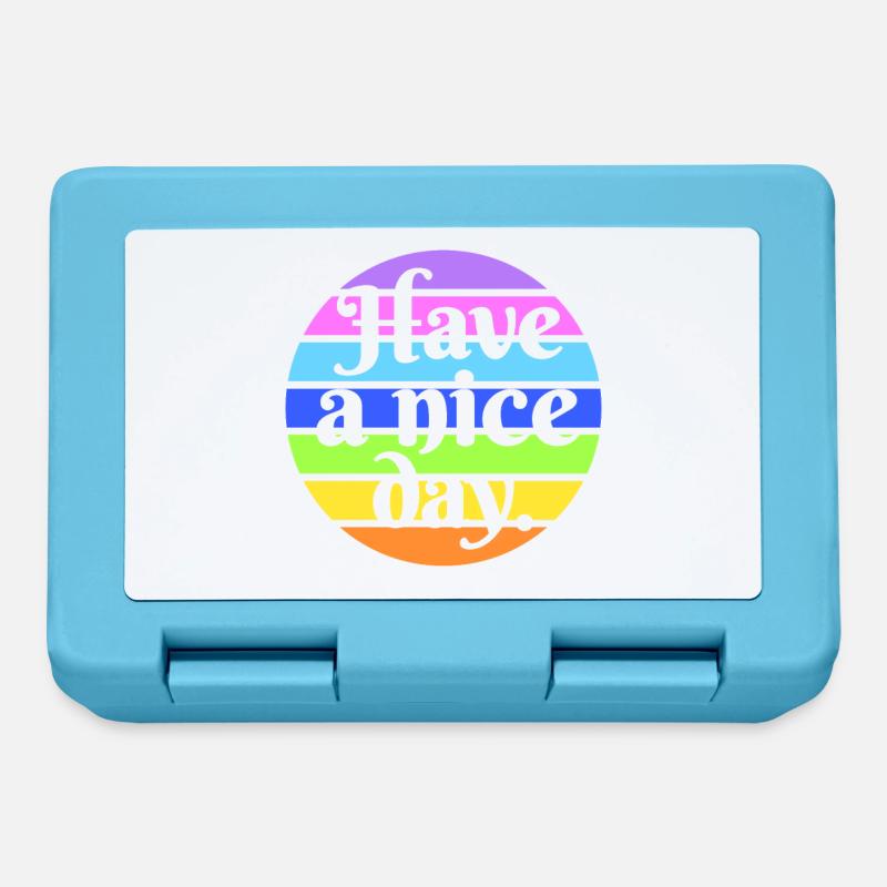 Have a nice day - Lunchbox - sapphire blue