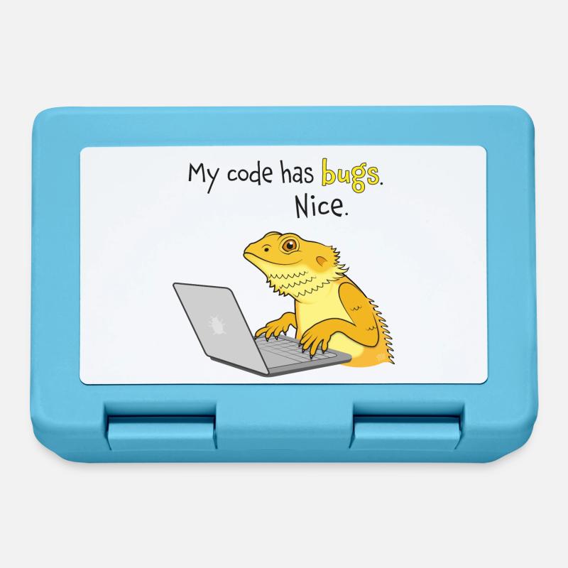 Lizard coding - Lunchbox - sapphire blue