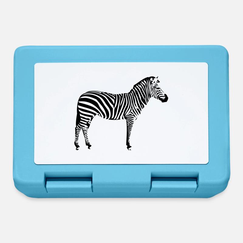 Zebra 1 - Brotdose - Saphirblau