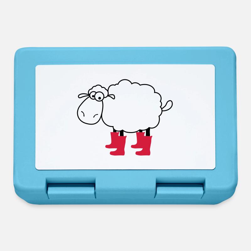 sheep - Lunchbox - sapphire blue