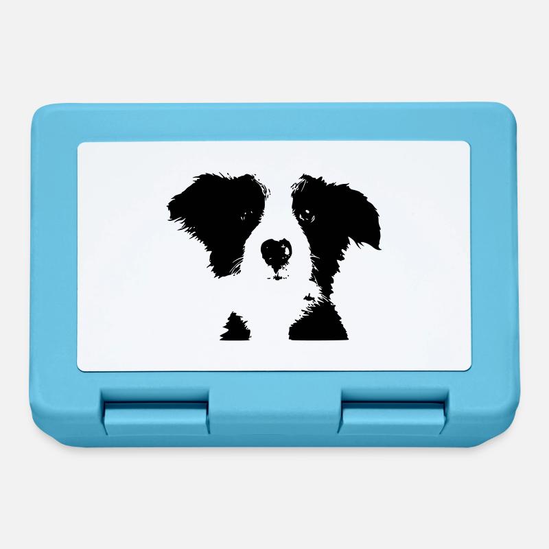 chien - Boîte à goûter - bleu saphir