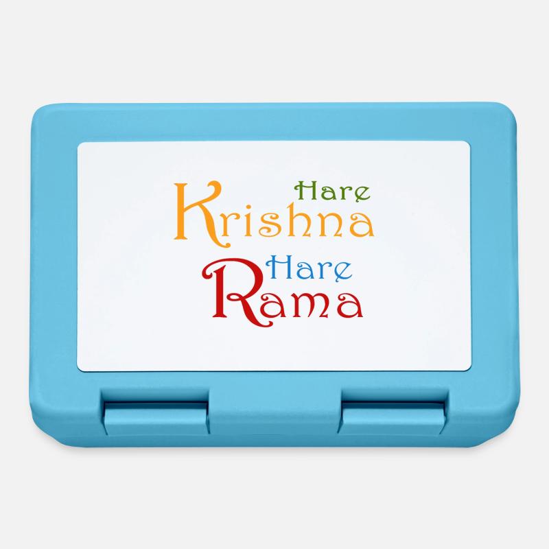 Hare Krishna Hare Rama - Lunchbox - sapphire blue