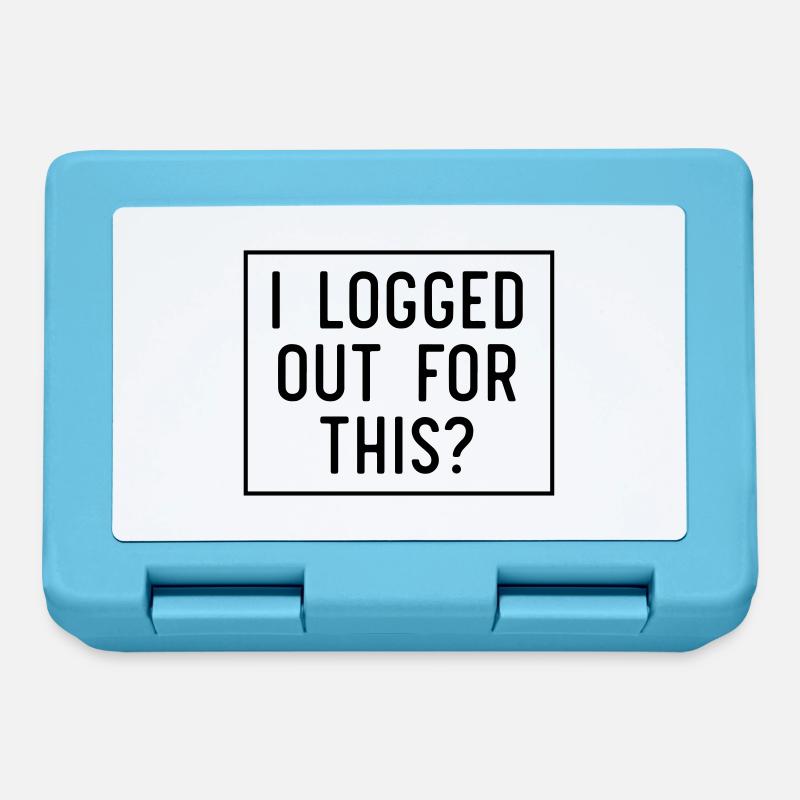 I logged out for this - Lunchbox - sapphire blue