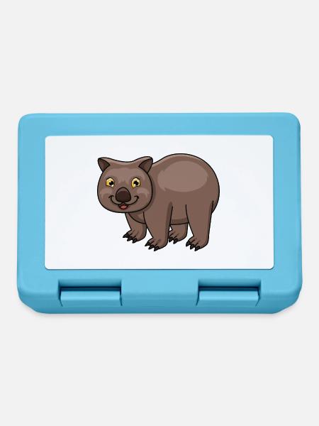 Wombat - Brotdose - Saphirblau