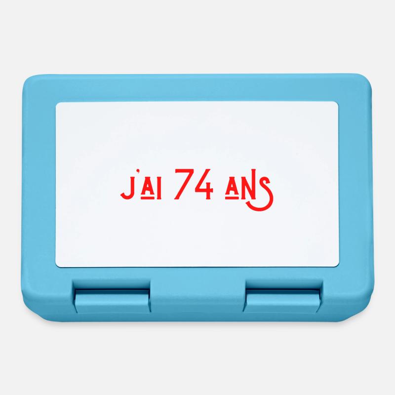 bref j'ai 74 ans pour la deuxième fois - Boîte à goûter - bleu saphir