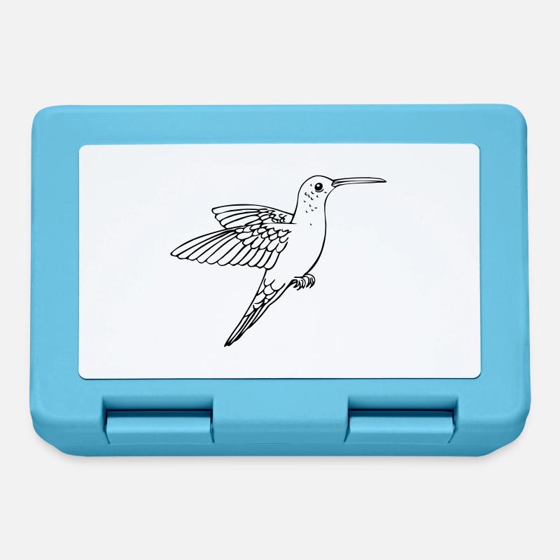 Hummingbird - Lunchbox - sapphire blue