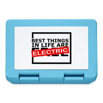 Les meilleures choses dans la vie sont électriques 😎 - Boîte à goûter - bleu saphir - Devant
