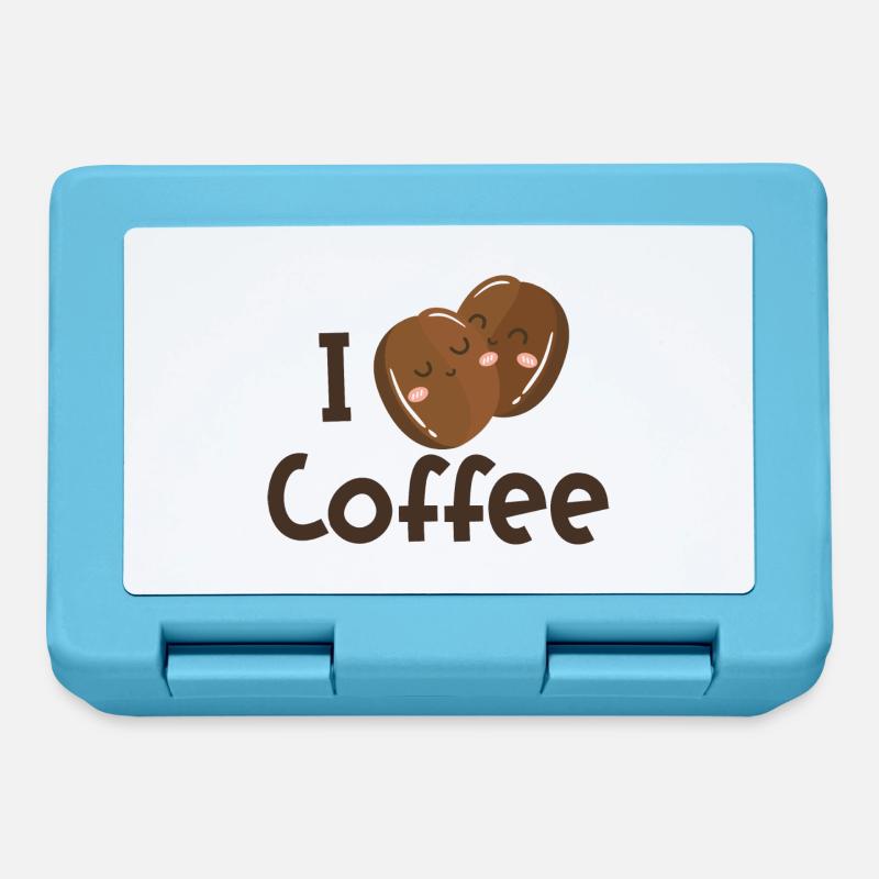 I coffee - Lunchbox - sapphire blue