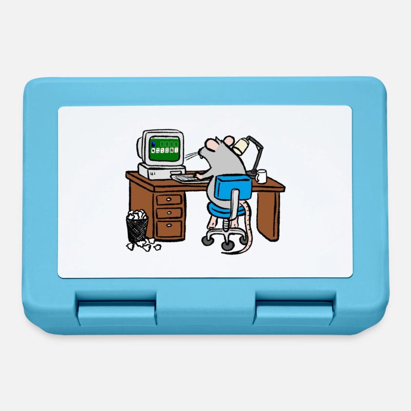 Working hard - Lunchbox - sapphire blue