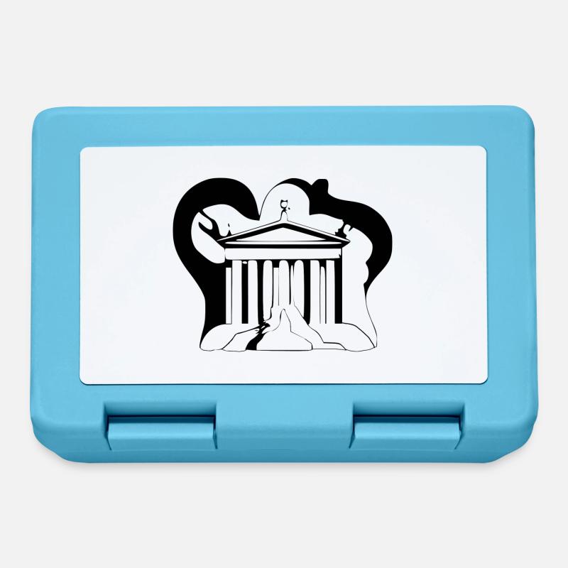 Temple Grec - Boîte à goûter - bleu saphir