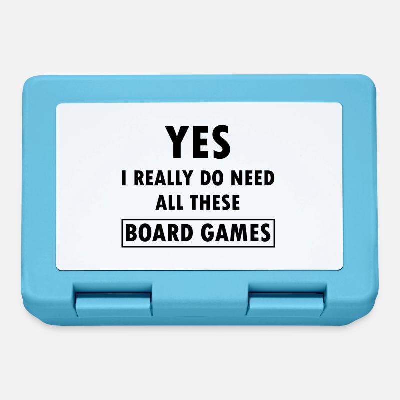 boardgame chess backgammon game night - Brotdose - Saphirblau