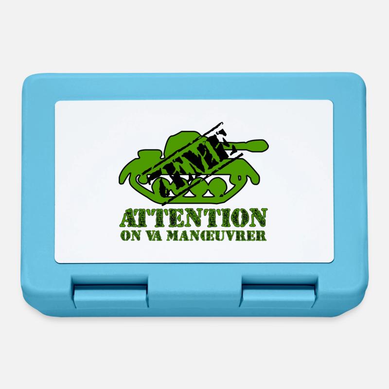 Attention on va manœuvrer - Boîte à goûter - bleu saphir