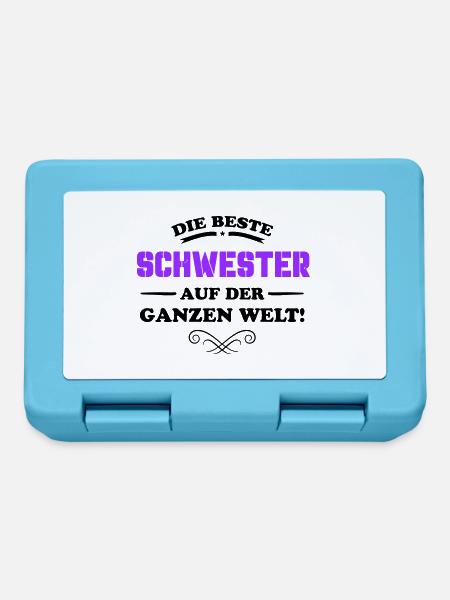 die beste schwester - Brotdose - Saphirblau