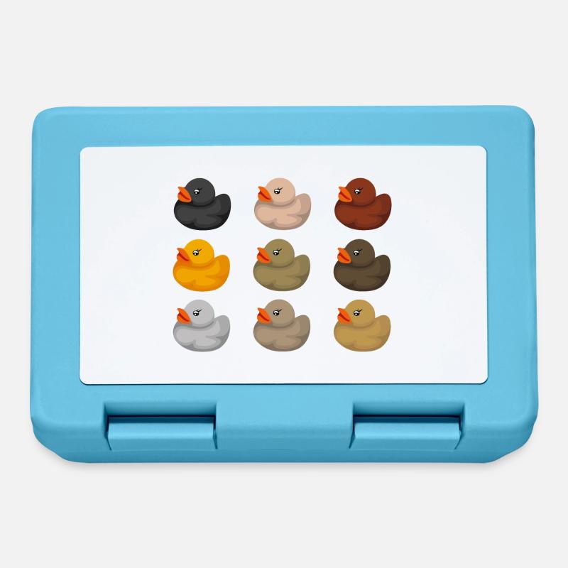 Ethnic Ducks - Lunchbox - sapphire blue