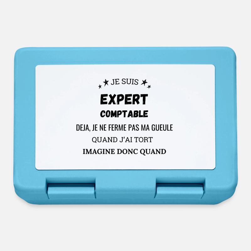 Je suis expert comptable - Boîte à goûter - bleu saphir
