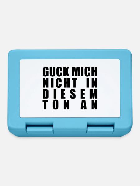 Lustiger Spruch Bild Witzig Humor Geschenkidee - Brotdose - Saphirblau