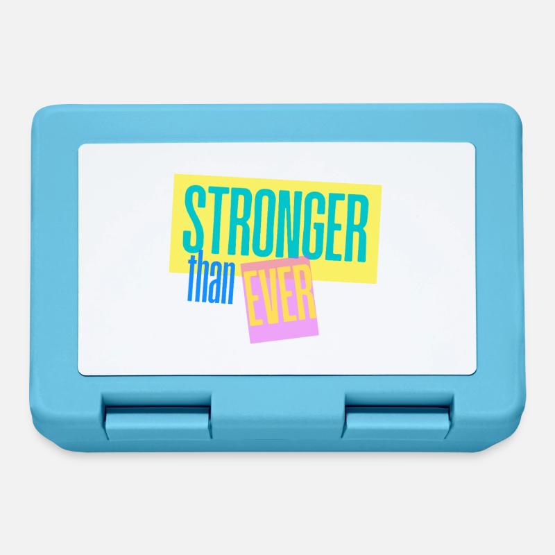 Stronger than ever - Brotdose - Saphirblau