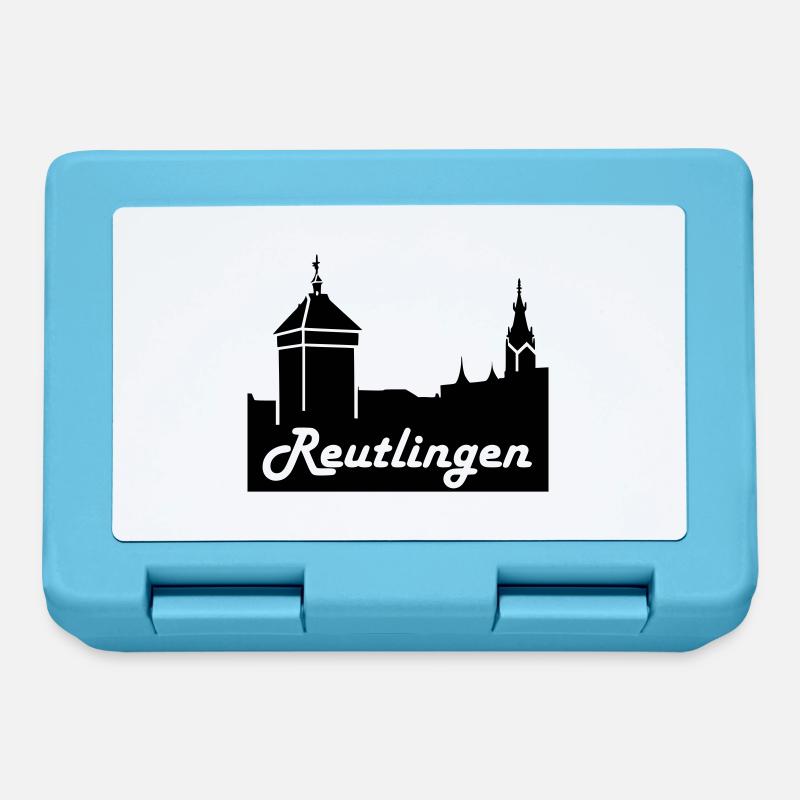 Reutlingen Skyline - Brotdose - Saphirblau