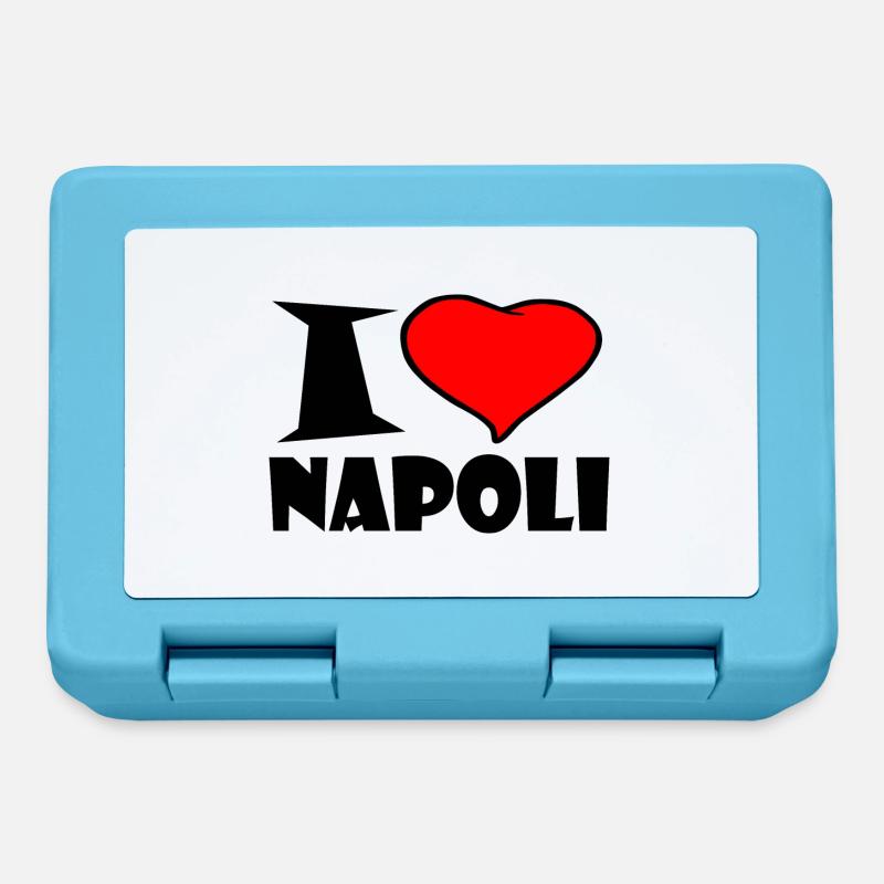 J'aime napoli - Boîte à goûter - bleu saphir