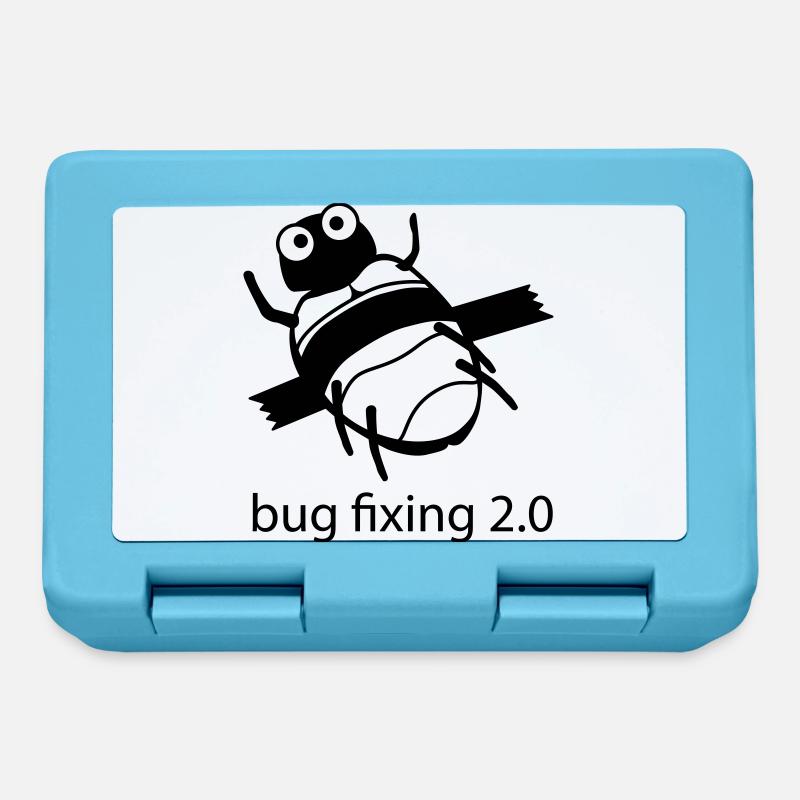 bug fixing einfarbig - Brotdose - Saphirblau
