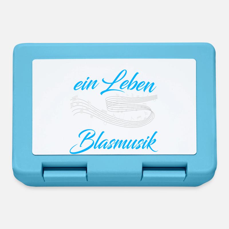 Blasmusik sinnlos ist ein Leben - Geschenk - Brotdose - Saphirblau