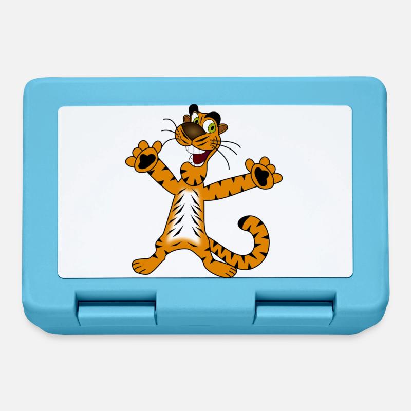 tiger - Brotdose - Saphirblau
