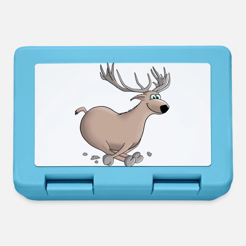 Deer - deer - deer - Lunchbox - sapphire blue