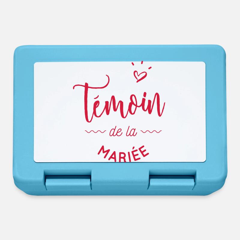 Témoin de la mariée - Boîte à goûter - bleu saphir