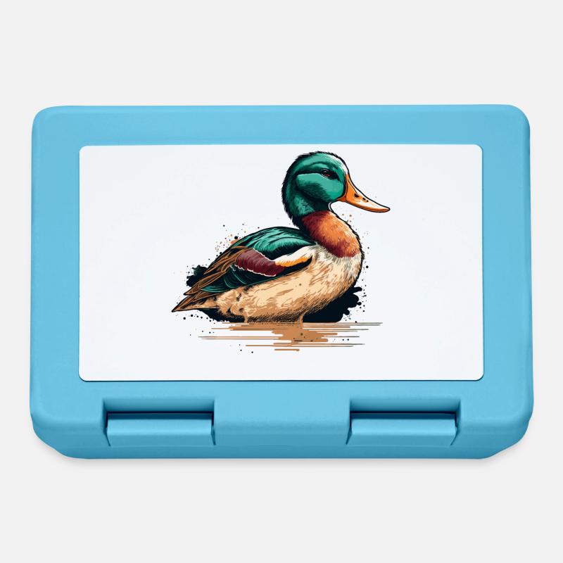 Cadeau du propriétaire de canard - Boîte à goûter - bleu saphir