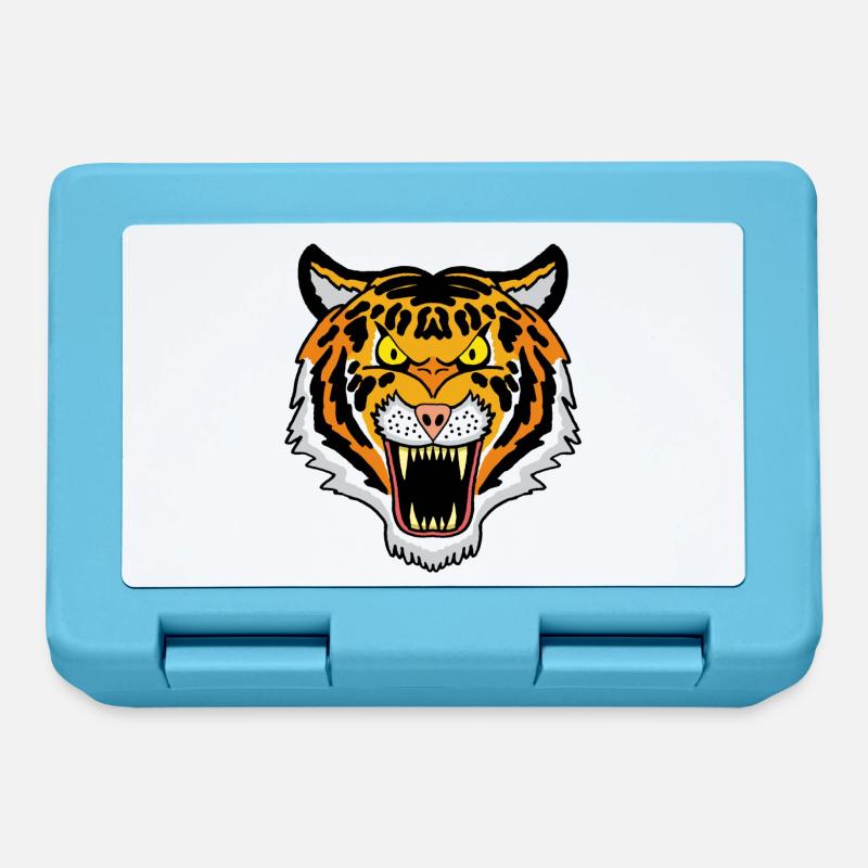 Tigre du Bengale - Boîte à goûter - bleu saphir
