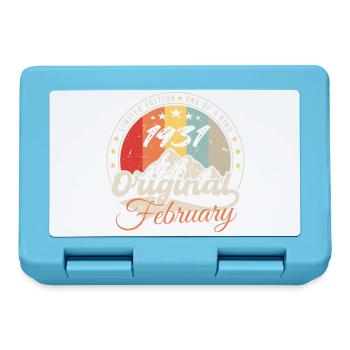Birthday Gift February 1931 Vintage 93 Years - Lunchbox - sapphire blue - Front