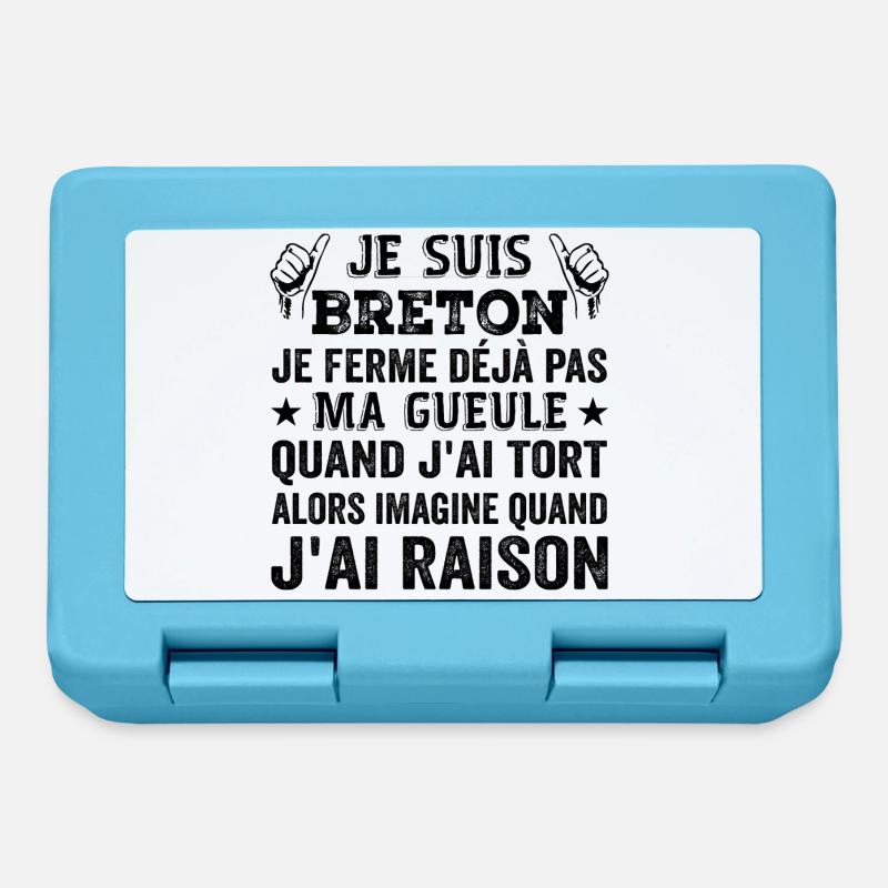 Je Suis Breton - Boîte à goûter - bleu saphir