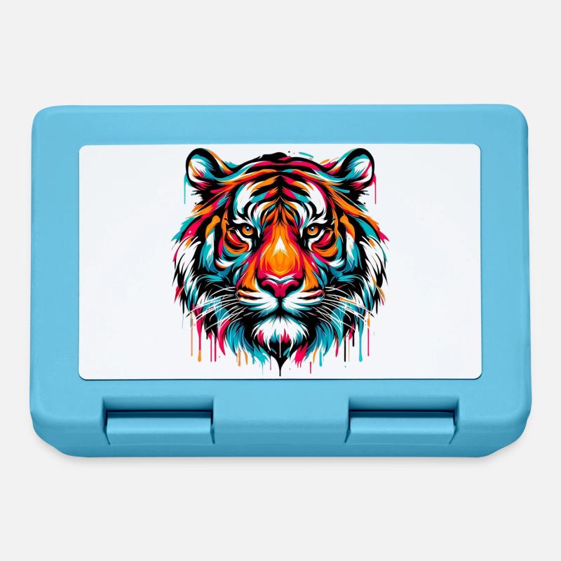 Tiger - Brotdose - Saphirblau