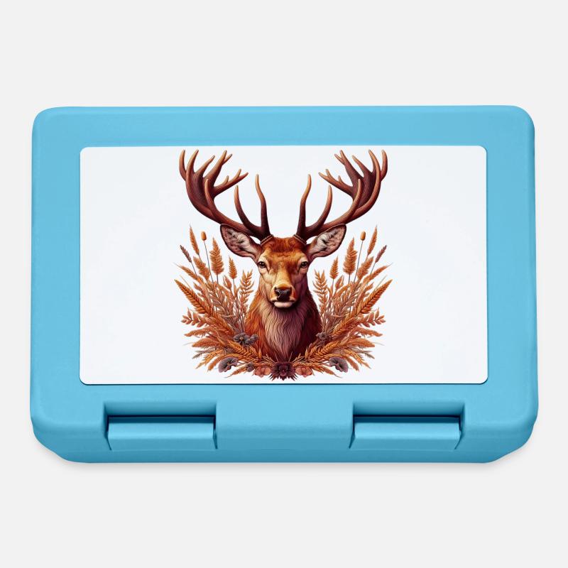 Deer - Lunchbox - sapphire blue
