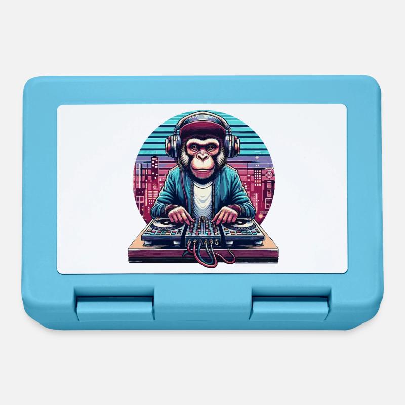 DJ Monkey Monk - Lunchbox - sapphire blue
