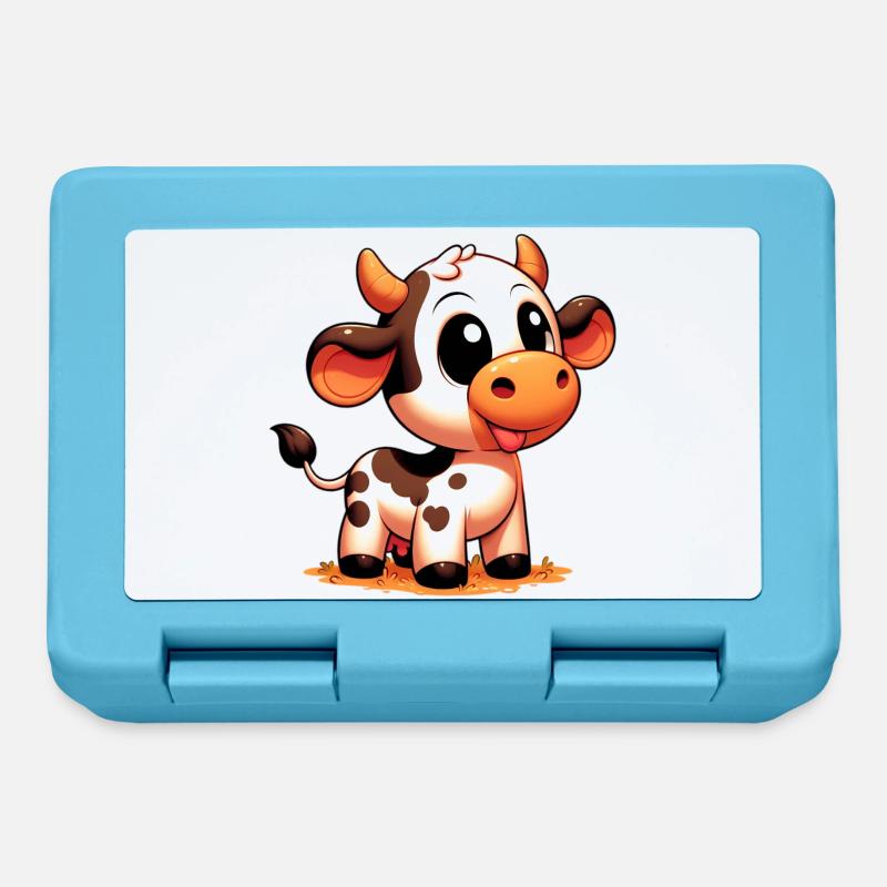 Cow - Lunchbox - sapphire blue