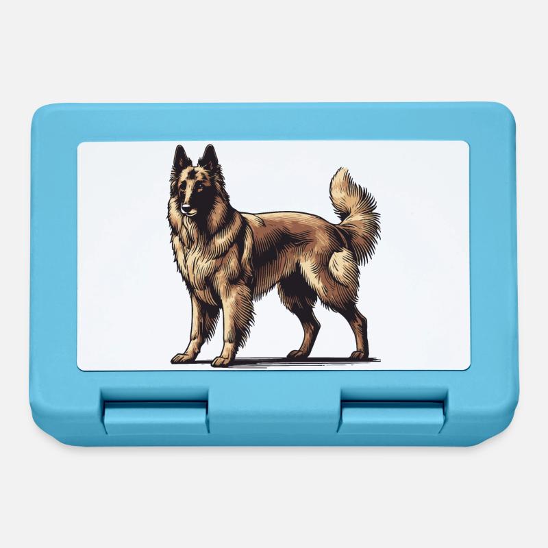 Schäferhund - Brotdose - Saphirblau