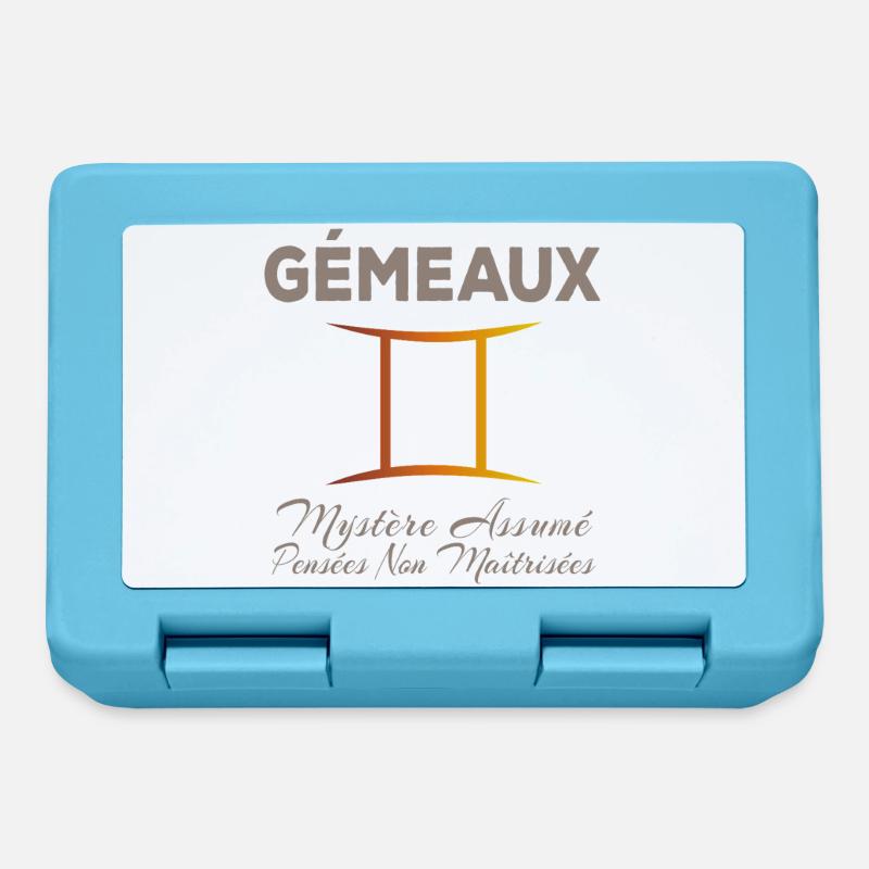 Gémeaux - Boîte à goûter - bleu saphir