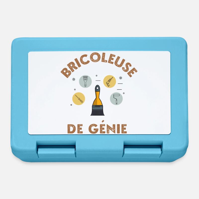Bricoleuse de génie - Boîte à goûter - bleu saphir