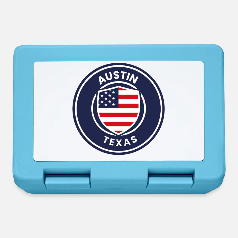 Bouclier Austin Texas - Boîte à goûter - bleu saphir