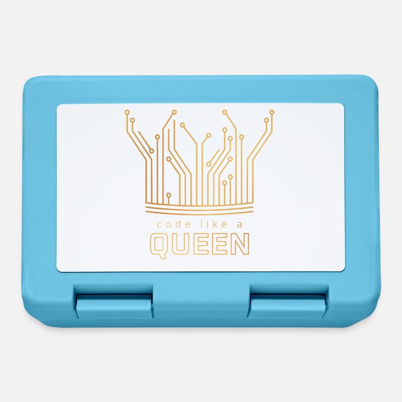 Code Like a Queen - Lunchbox - sapphire blue