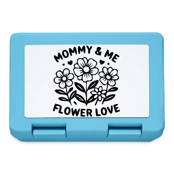 Mommy and Me Blumen Partnerlook - Brotdose - Saphirblau - Vorne