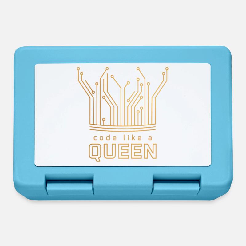 Code Like a Queen - Lunchbox - sapphire blue