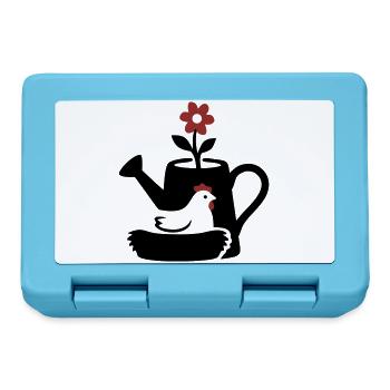 Graphique graphique de nid de poulet en arrosoir - Boîte à goûter - bleu saphir - Devant