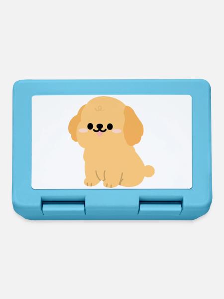 Sunny Golden Retriever Welpe - Brotdose - Saphirblau