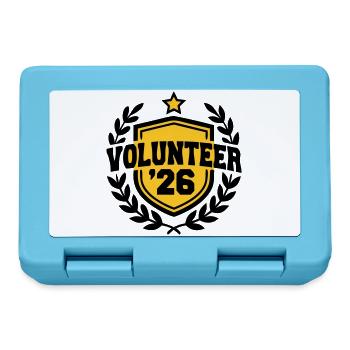 Volunteer 26 Wappen Logo - Brotdose - Saphirblau - Vorne