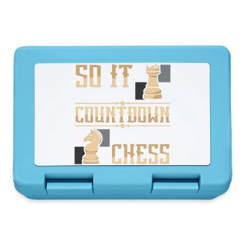 Chess Chess Player Chessboard - Lunchbox - sapphire blue - Front
