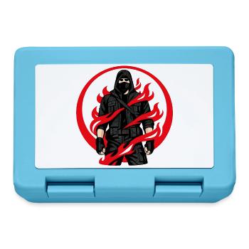 Ninja Flammenkreis - Brotdose - Saphirblau - Vorne
