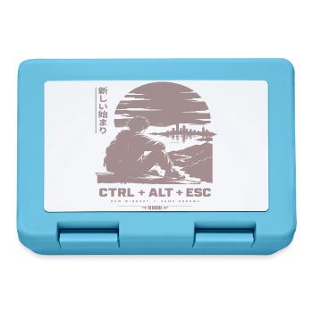 Neue Horizonte: CTRL ALT ESC Retro-Szene - Brotdose - Saphirblau - Vorne