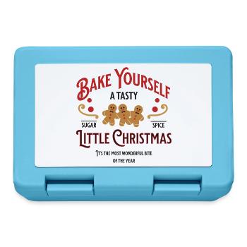 Bake Yourself A Tasty Christmas Backen Geschenk - Brotdose - Saphirblau - Vorne